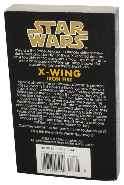 Star Wars X-Wing Iron Fist (1998) Bantam Paperback Book Vol. 6