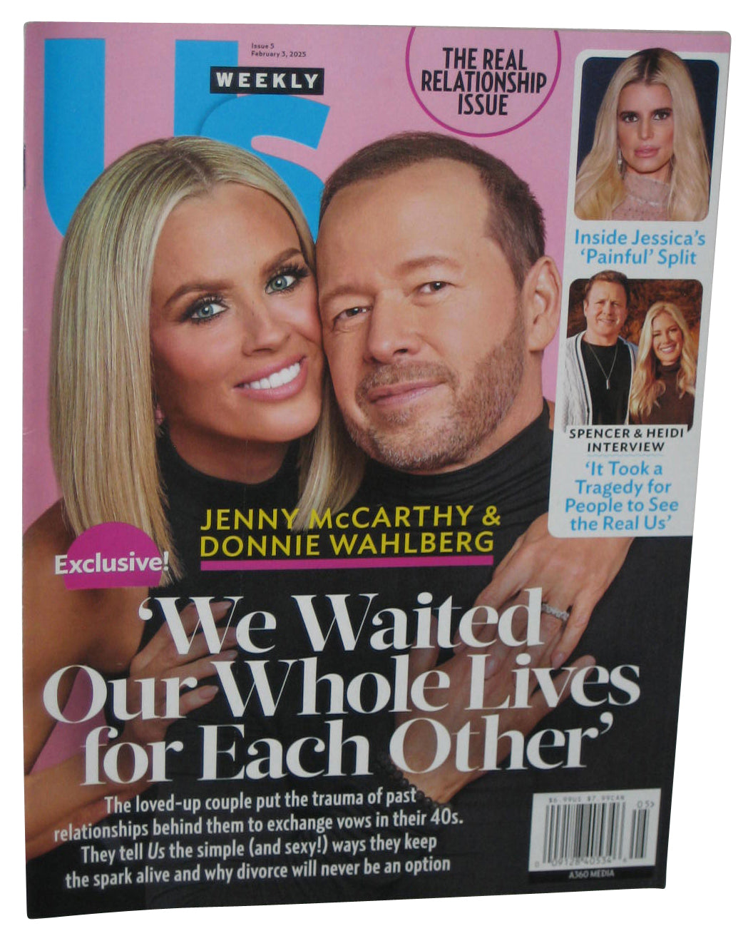 Us Weekly February 3 2025 Magazine Book - (Jenny McCarthy & Donnie Wahlberg Cover)