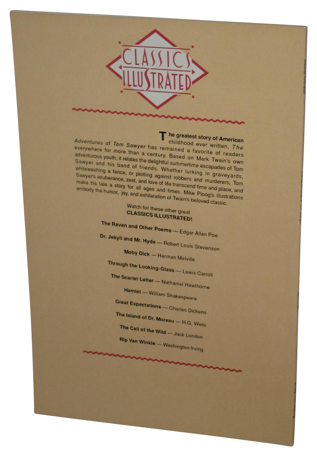 Classics Illustrated The Adventures of Tom Sawyer (1990) Paperback Book