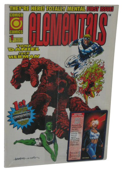 Elementals Comico Comics (1984) Sealed Paperback Book w/ Trading Card