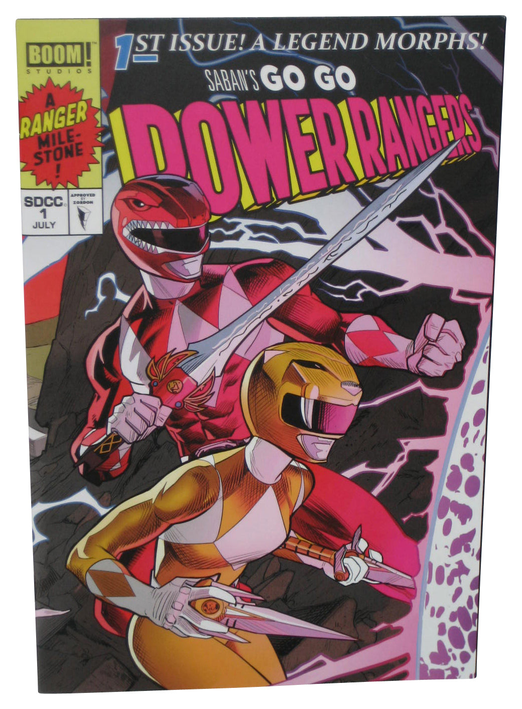 Go Go Power Rangers SDCC Convention July 2017 Boom Comic Book #1 - (X-Men Homage Mora Cover)