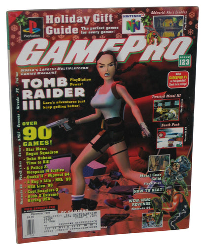 GamePro December 1998 Magazine Book #123 - (Tomb Raider III Cover)