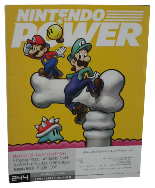 Nintendo Power August 2009 Magazine Book #244 - (Super Mario Bowser's Inside Story)
