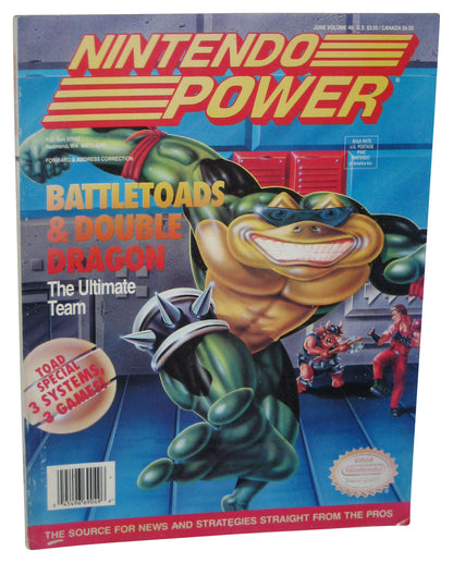 Nintendo Power June Vol. 49 Magazine Book w/ Poster - (Battletoads & Double Dragon Cover)