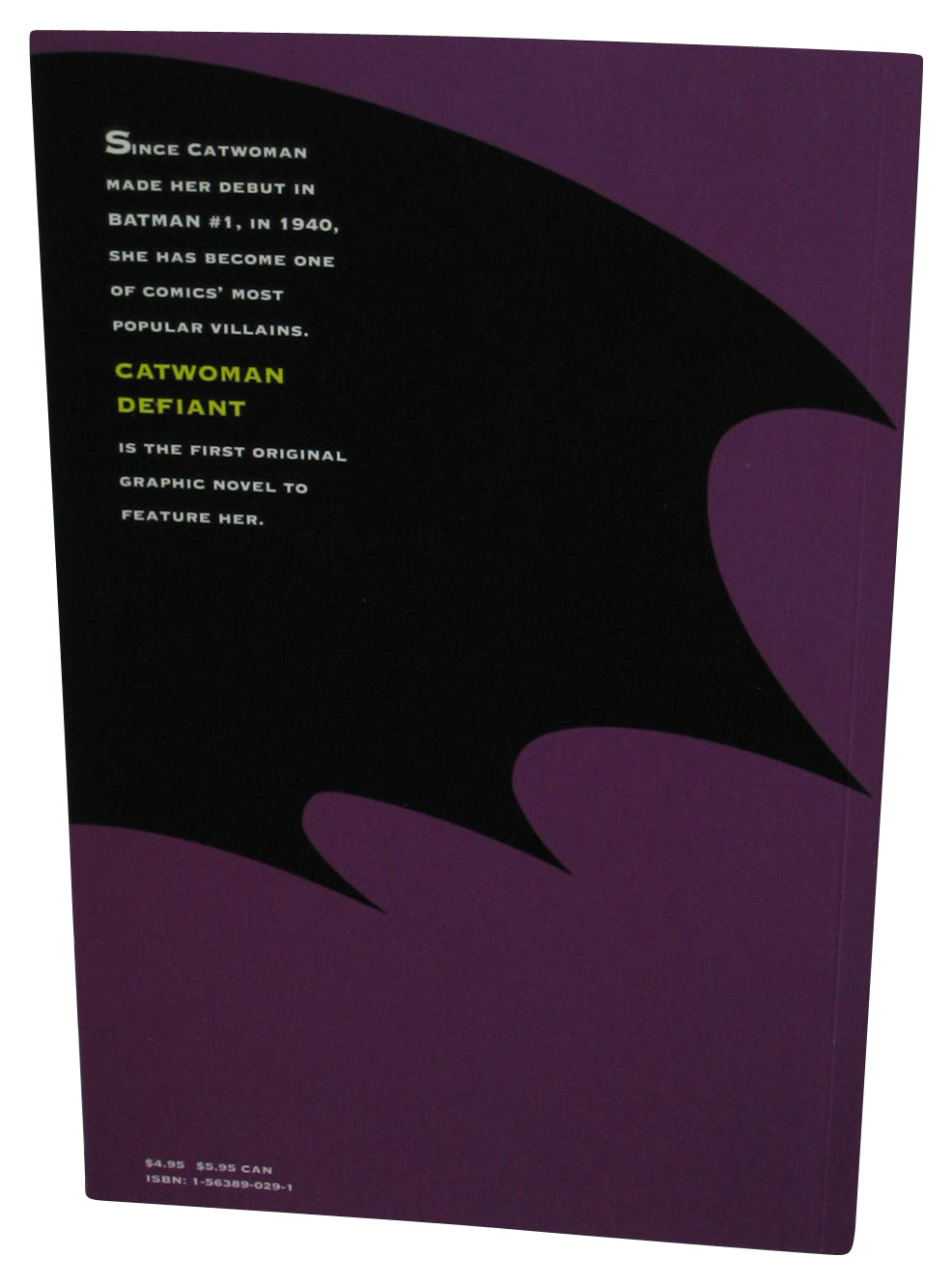 DC Comics Catwoman Defiant (1992) Paperback Book