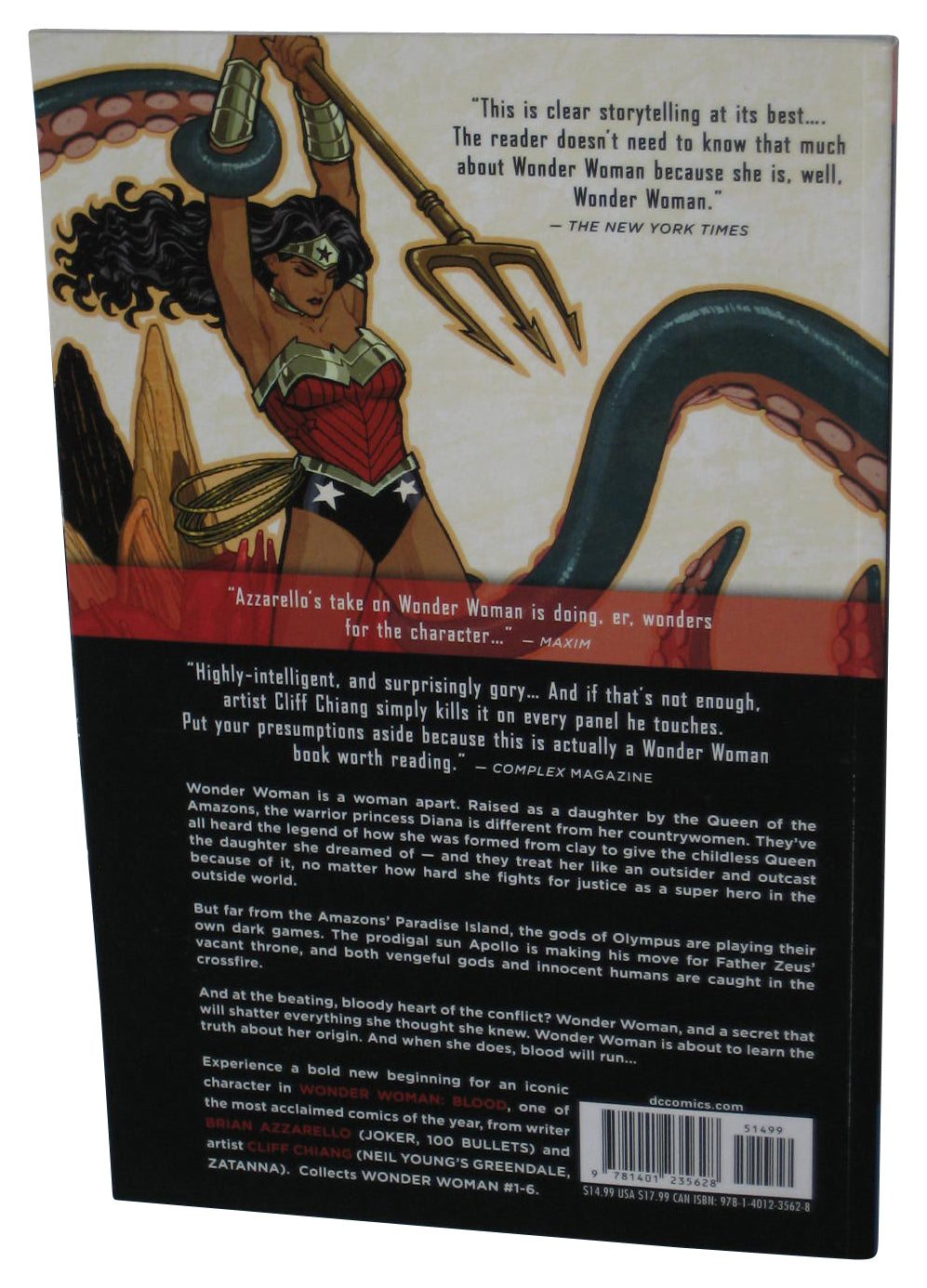 DC Comics Wonder Woman Vol. 1 Blood The New 52 (2014) Paperback Book