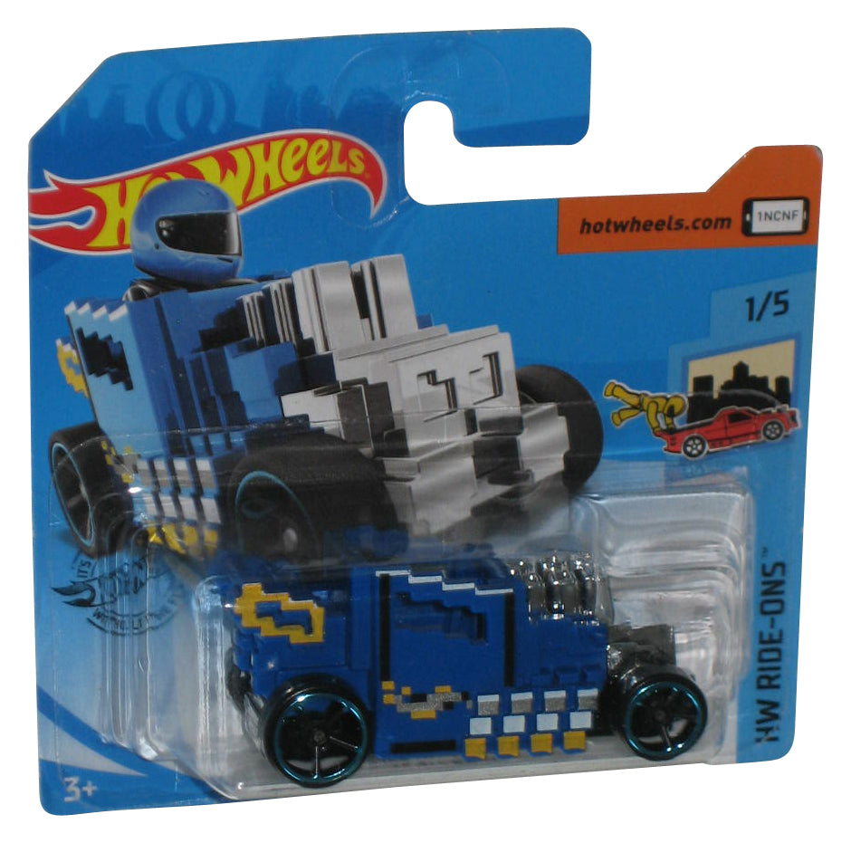 Hot Wheels HW Ride-Ons 1/5 (2018) Blue Pixel Shaker Car 24/250 - (Short Card)