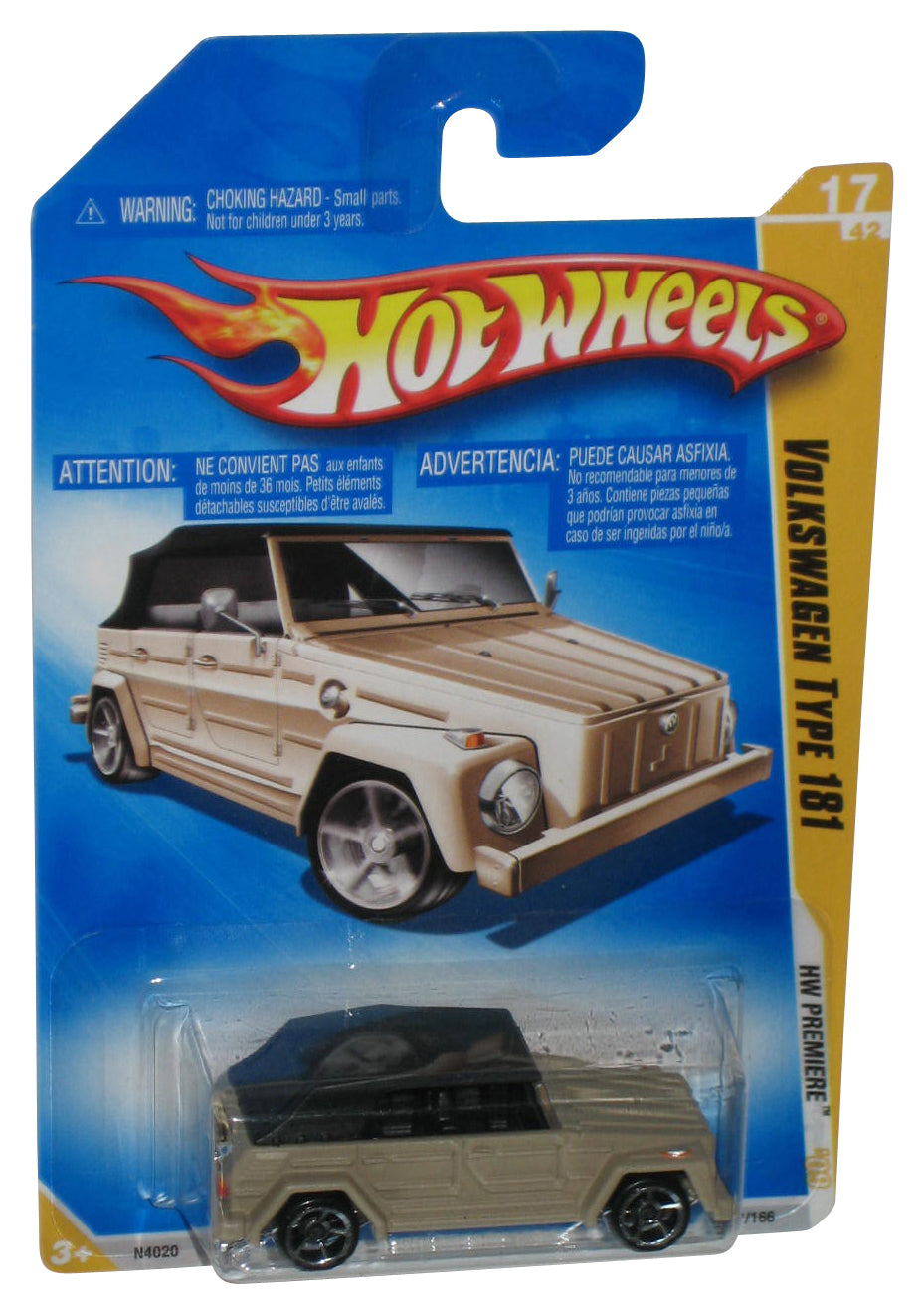 Hot Wheels 2009 New Models 17/42 Volkswagen Type 181 Car 017/190