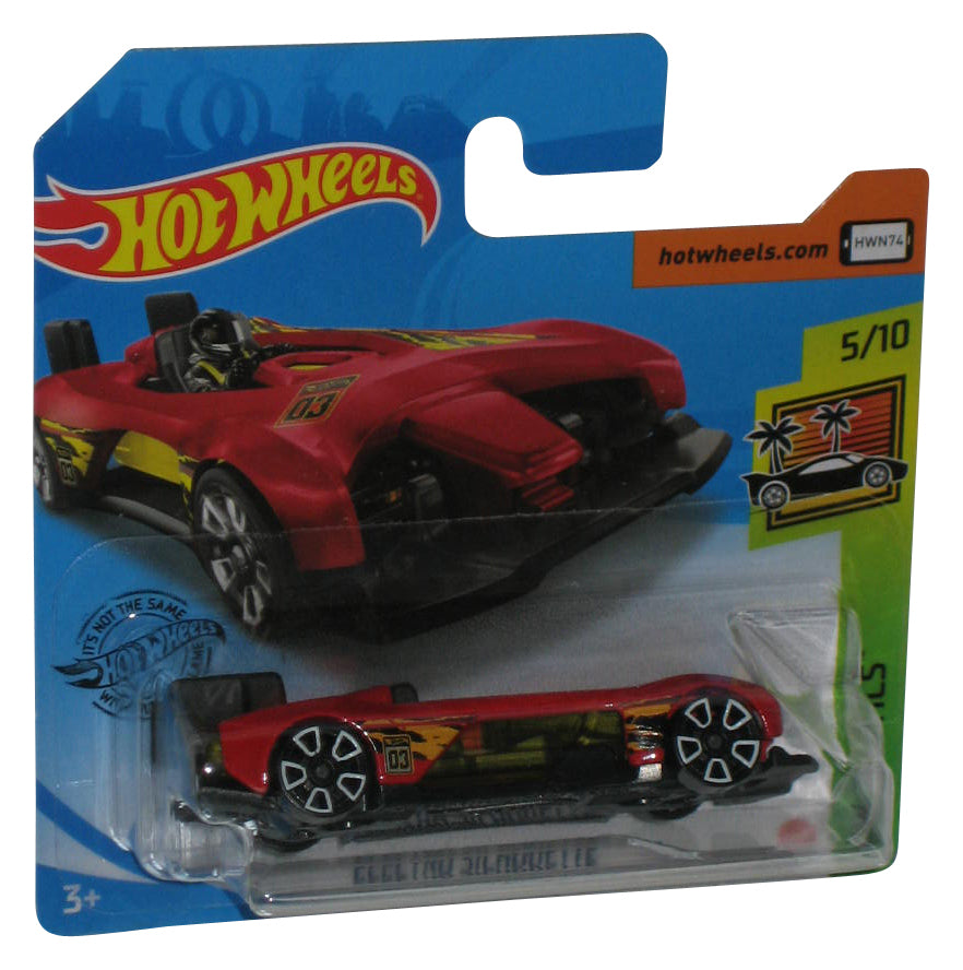 Hot Wheels HW Exotics 5/10 (2017) Red Electro Silhouette Car 181/250 - (Short Card)