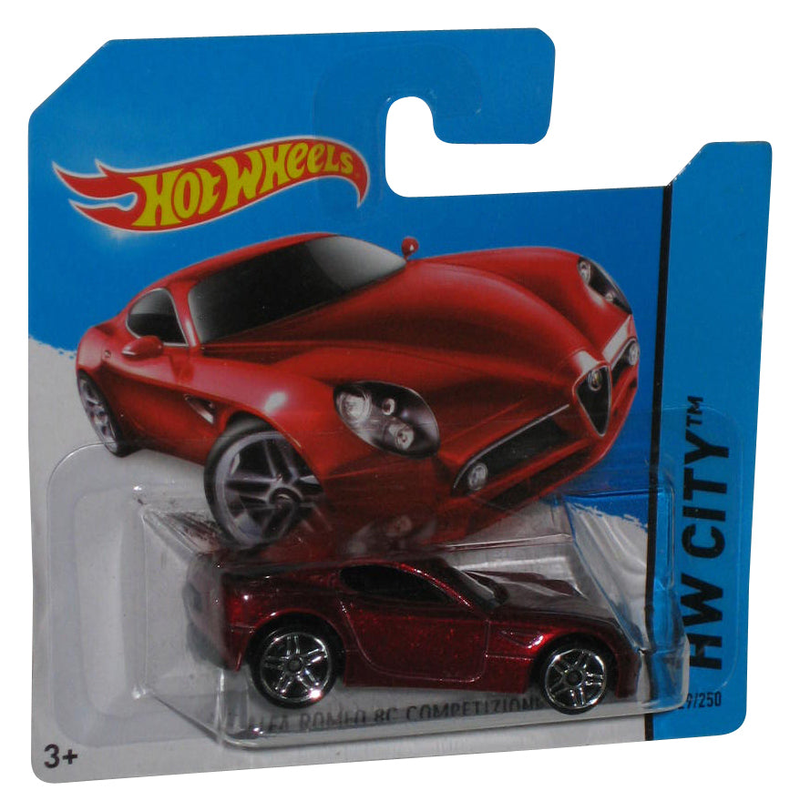 Hot Wheels HW City (2014) Red Alfa Romeo 8C Competizione Toy Car 29/250 - (Short Card)
