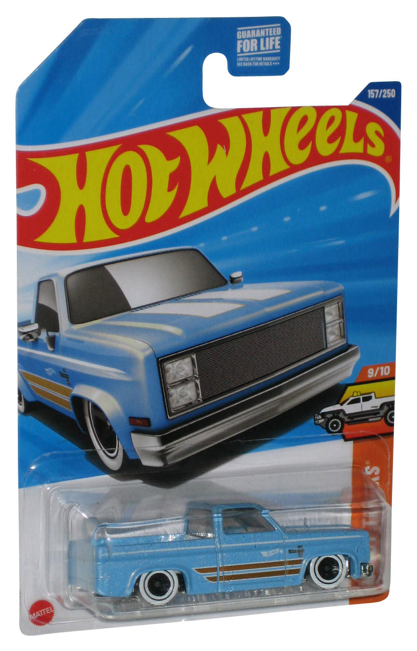 Hot Wheels HW Trucks 9/10 (2024) Blue '83 Chevy Silverado Toy Truck 157/250