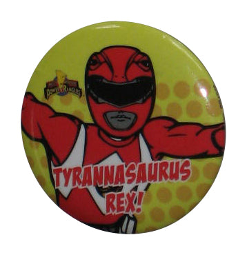 Power Rangers Hot Properties 1.25 Inch Button PB4540 - (Tyrannasaurus Rex Red Ranger)