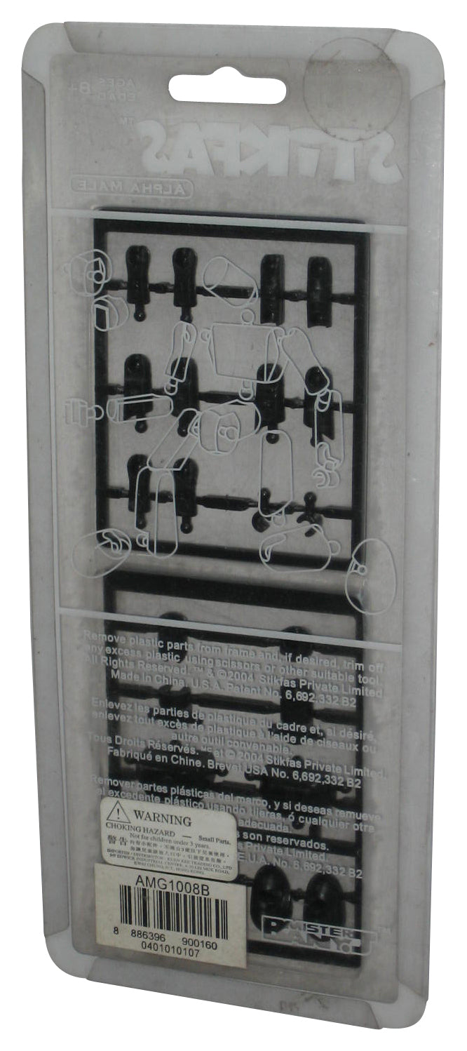 Stikfas G2 Black Alpha Male Poseable Action Figure AMG1008B