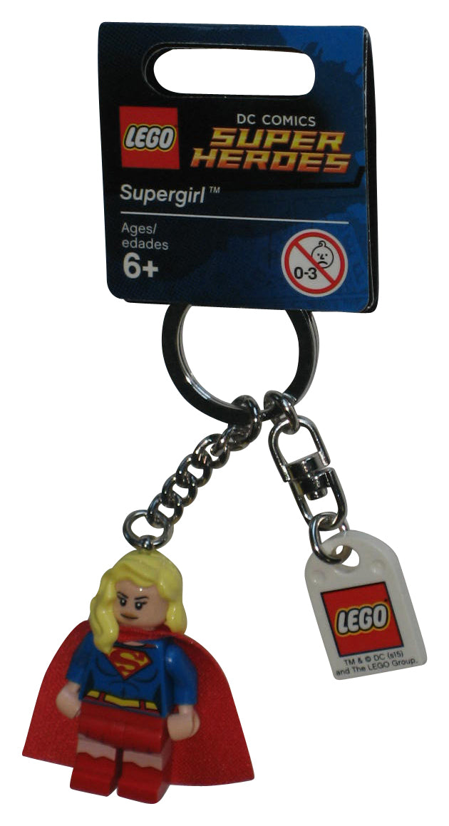 LEGO DC Comics Super Heroes Supergirl Mini Figure Keychain 853455