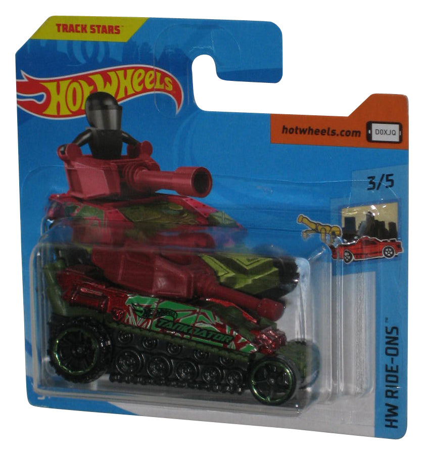 Hot Wheels HW Ride-Ons (2017) Tanknator Red & Green Car 98/250 - (Short Card)