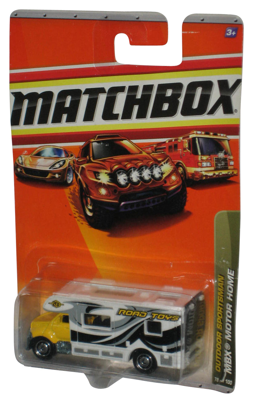 Matchbox Outdoor Sportsman (2009) MBX Motor Home White Toy 78/100 - (Card Wear)