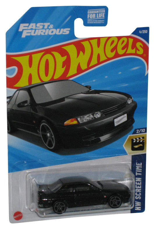 Hot Wheels HW Screen Time 2/10 (2024) Fast & Furious Black Nissan Skyline GT-R BNR32 Toy Car 4/250