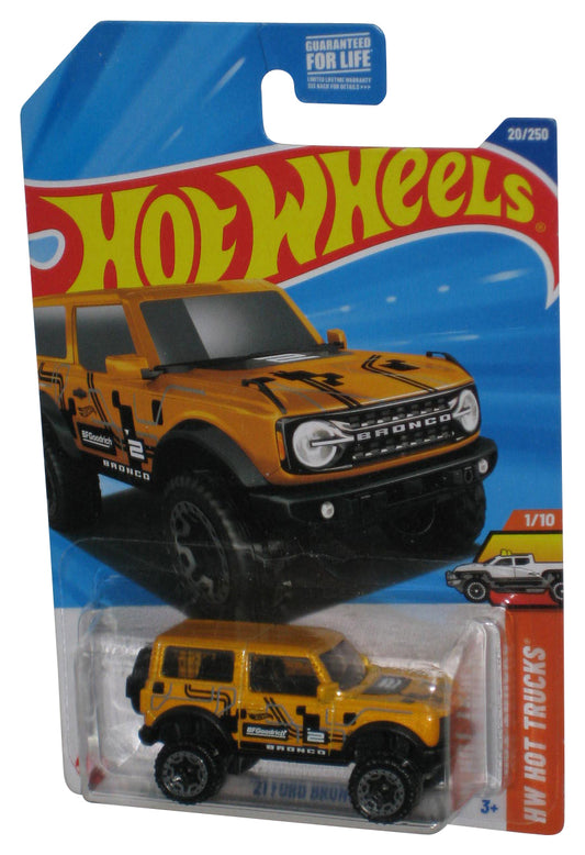 Hot Wheels HW Trucks 1/10 (2024) Yellow '21 Ford Bronco Toy Car 20/250