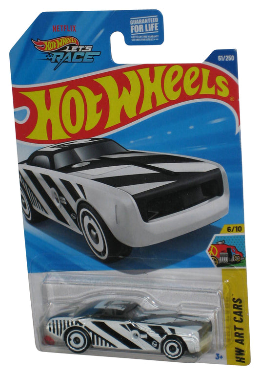Hot Wheels Let's Race HW Art 6/10 (2024) White & Black Hi-Roller II Car 61/250