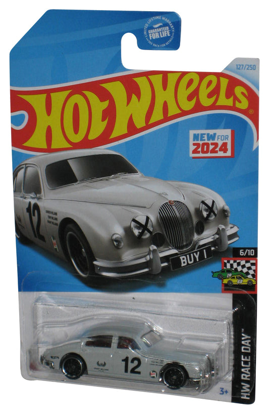 Hot Wheels HW Race Day 6/10 (2024) Gray Jaguar MK1 Toy Car 127/250