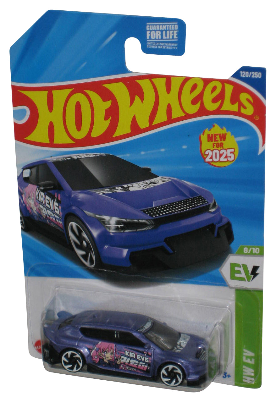 Hot Wheels HW EV 8/10 (2025) Purple Custom Kia EV6 Toy Car 120/250
