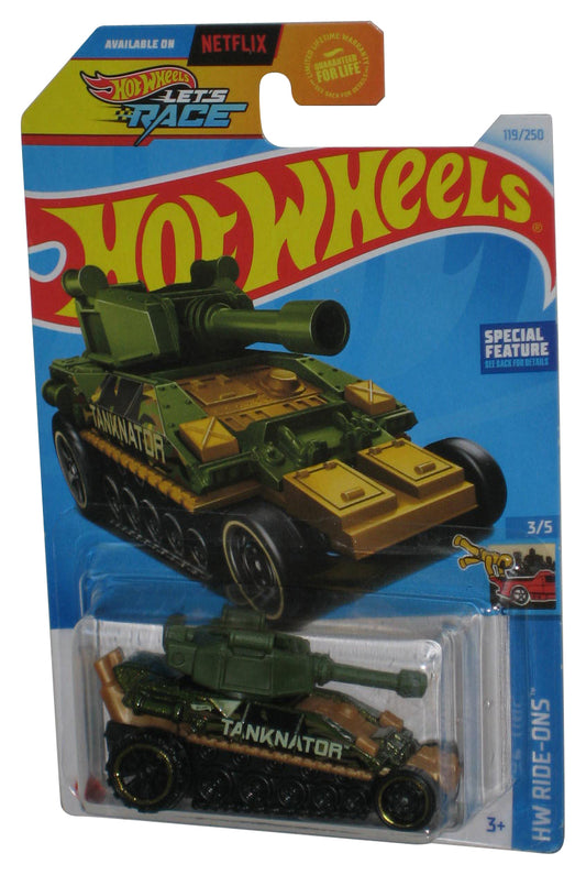Hot Wheels Let's Race HW Ride-Ons 3/5 (2021) Green Tanknator  Toy Car 119/250