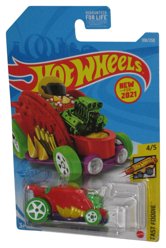 Hot Wheels Fast Foodie 4/5 (2021) Red Car-De-Asada Toy Car 108/250