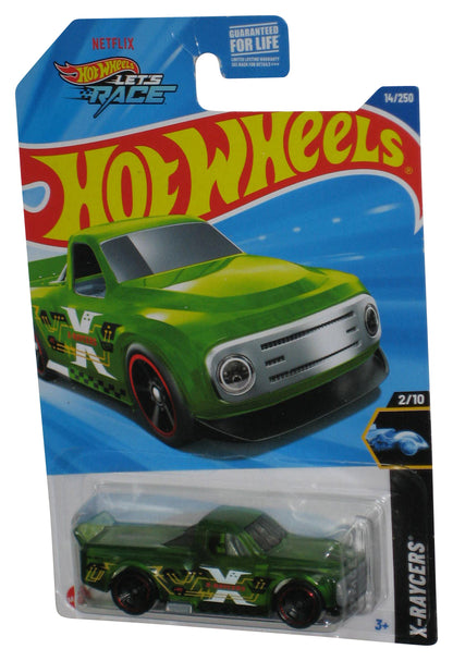 Hot Wheels Let's Race X-Raycers 2/10 (2024) Green Draftnator Toy Truck 14/250