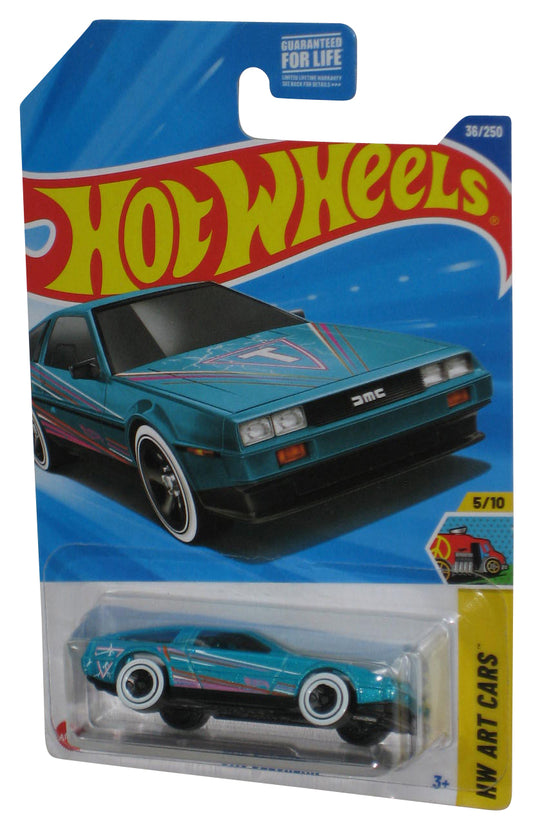 Hot Wheels HW Art 5/10 (2024) Blue DMC Delorean Toy Car 36/250