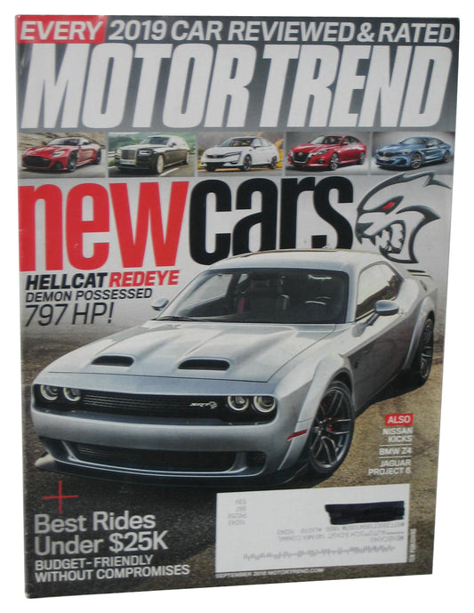 MotorTrend September 2018 Vol. 70. No. 9 Magazine Book