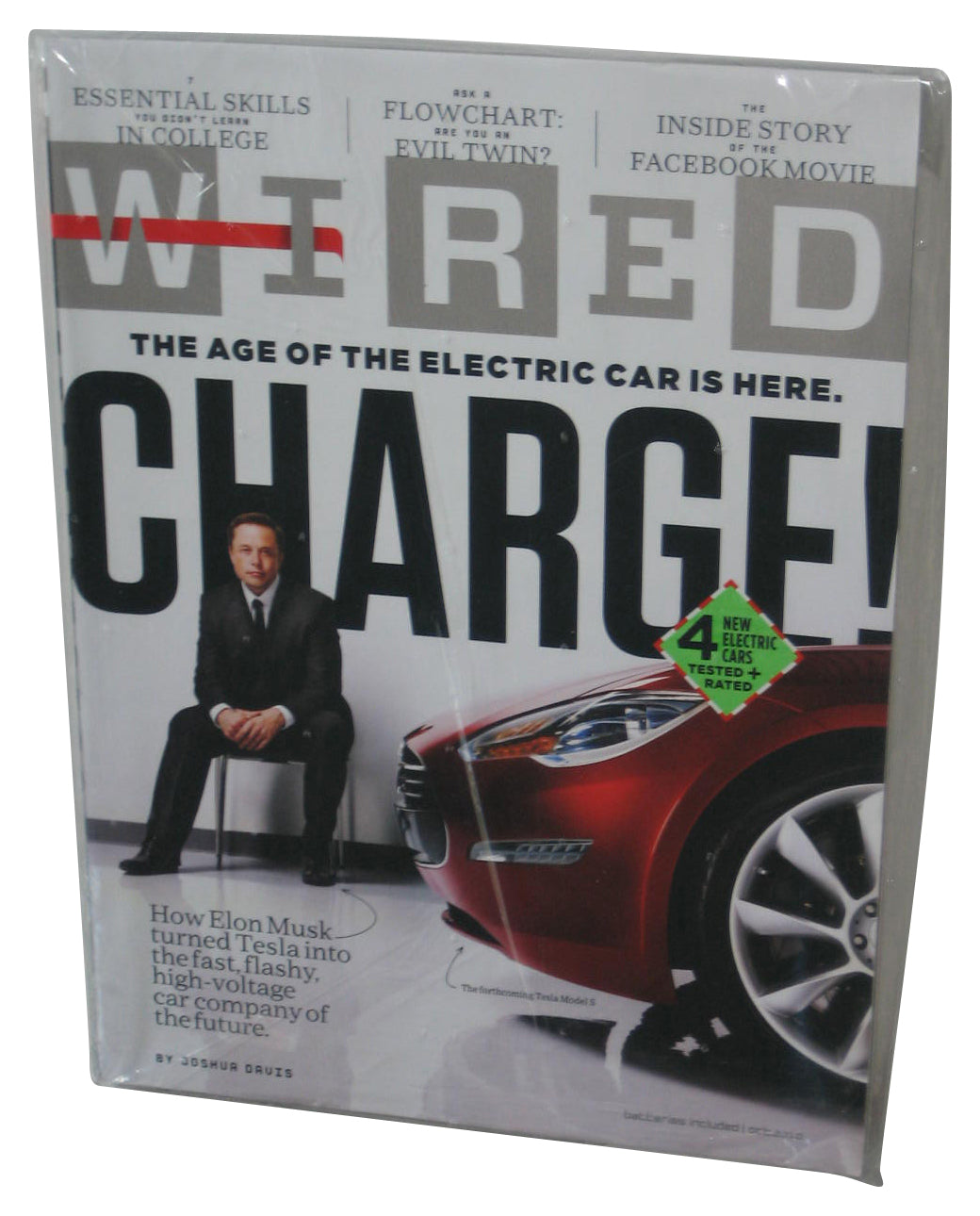 Wired October 2010 Elon Musk Tesla Cover Magazine Book