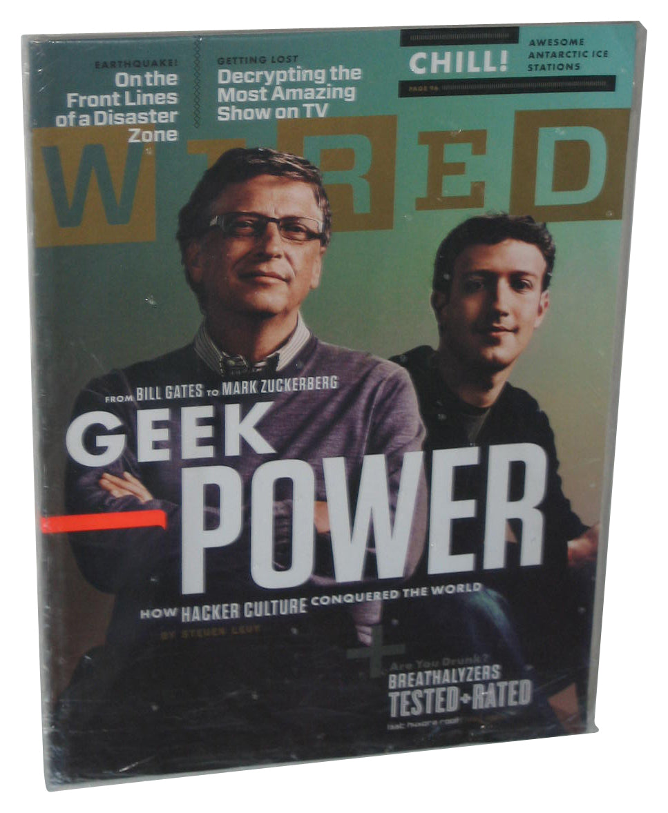 Wired May 2010 Geek Power Bill Gates Mark Zuckerberg Cover Magazine Book