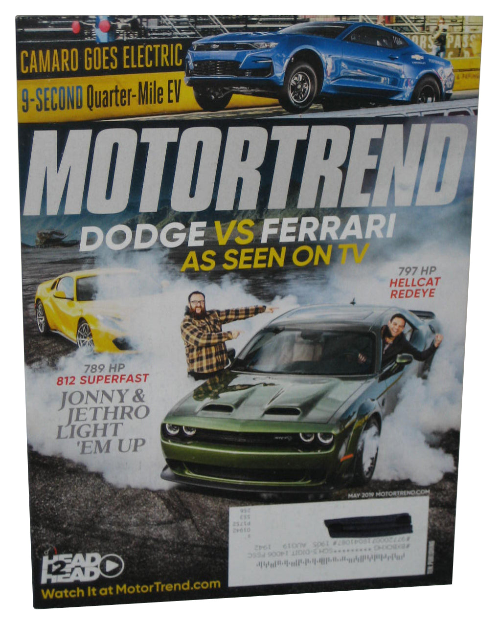 MotorTrend May 2019 Vol. 71. No. 5 Magazine Book - (Dodge vs Ferrari Cover)