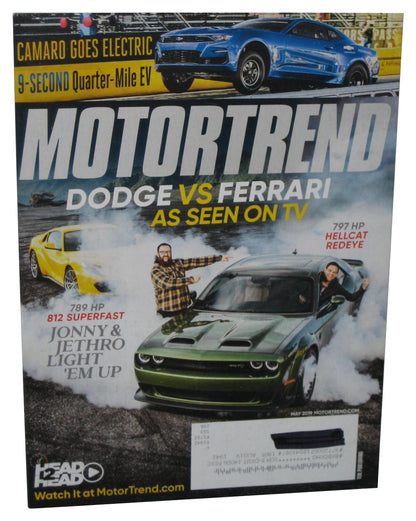 MotorTrend May 2019 Vol. 71. No. 5 Magazine Book - (Dodge vs Ferrari Cover)