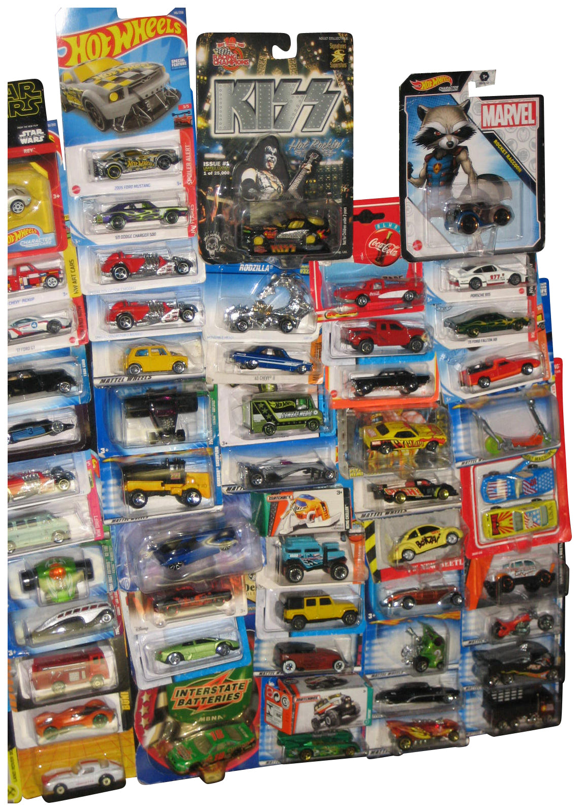 Hot Wheels, Maisto & Matchbox Mattel Die Cast Toy Cars - (Mixed Lot 75 Cars)