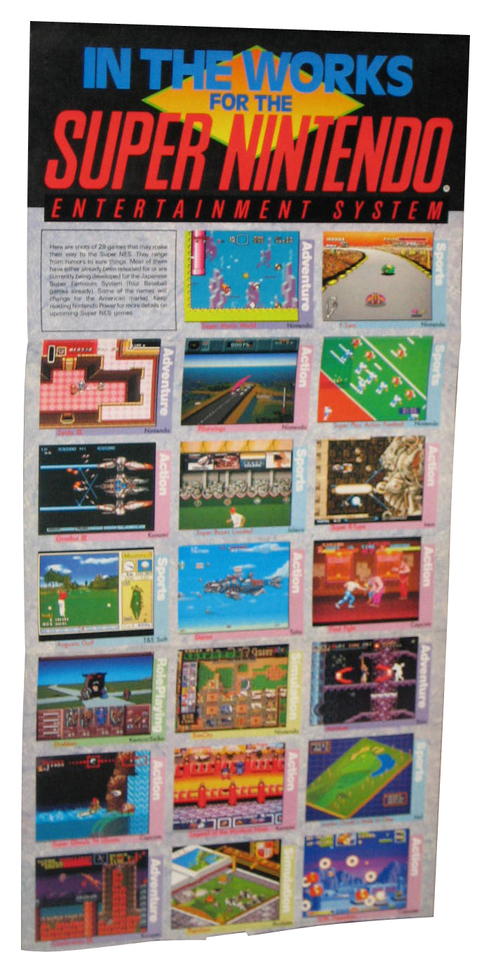 Nintendo Power Metroid Game Boy Samur Aran (1991) Pull-Out Poster