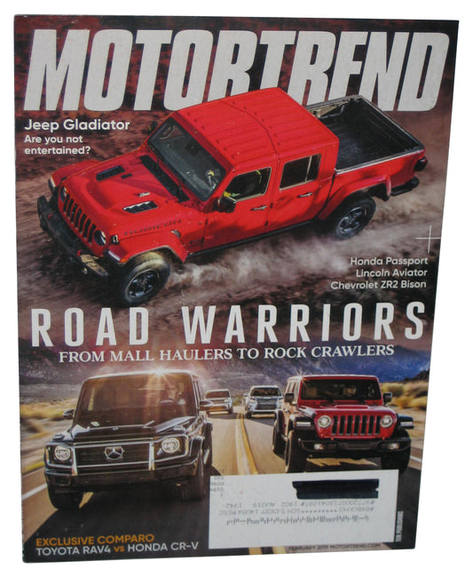 MotorTrend February 2019 Vol. 71. No. 2 Magazine Book - (Road Warriors Cover)