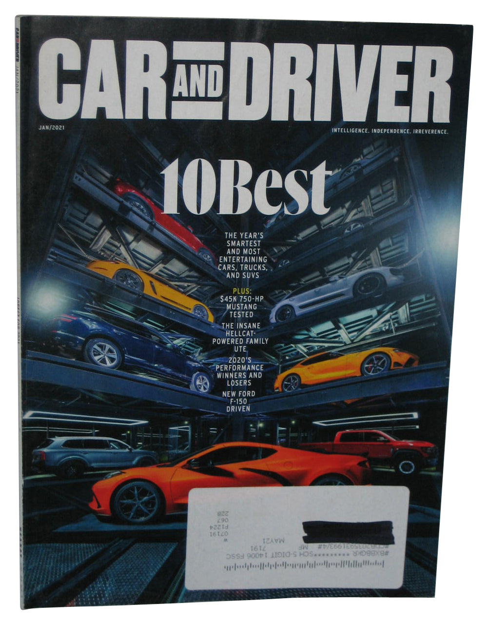 Car And Driver January 2021 Vol. 66 No. 7 Magazine Book - (10 Best Cover)