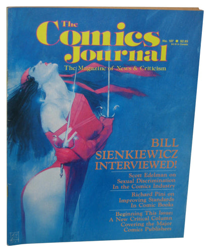 The Comics Journal Paperback Magazine Book #107 - (Elektra Cover)
