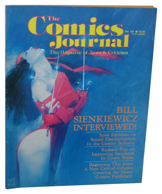 The Comics Journal Paperback Magazine Book #107 - (Elektra Cover)