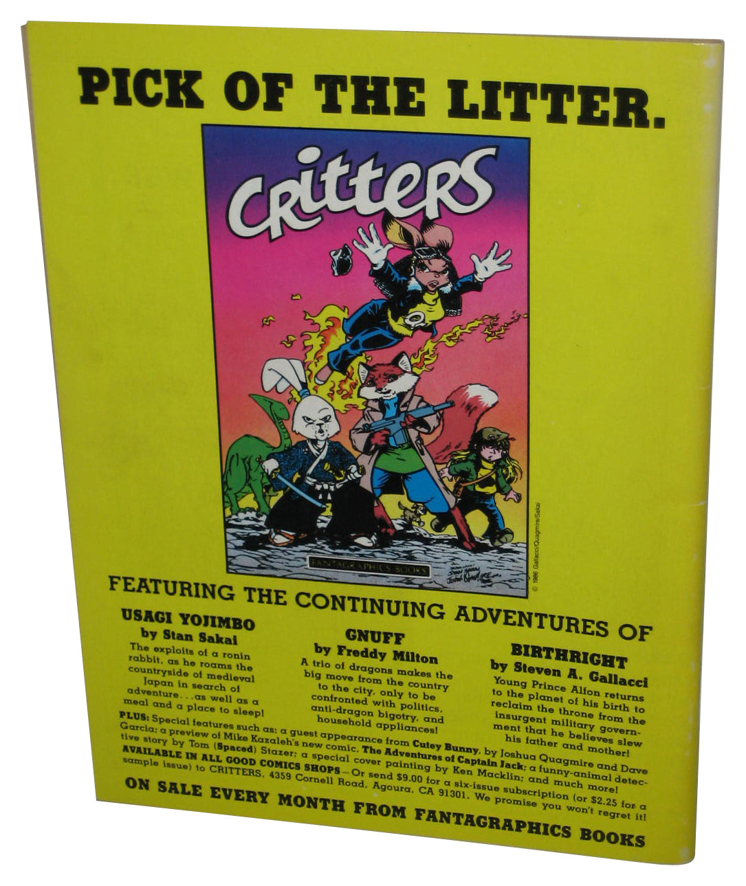 The Comics Journal Paperback Magazine Book #107 - (Elektra Cover)