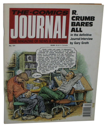 The Comics Journal (1988) Paperback Magazine Book #121 - (R. Brumb Bares All Cover)