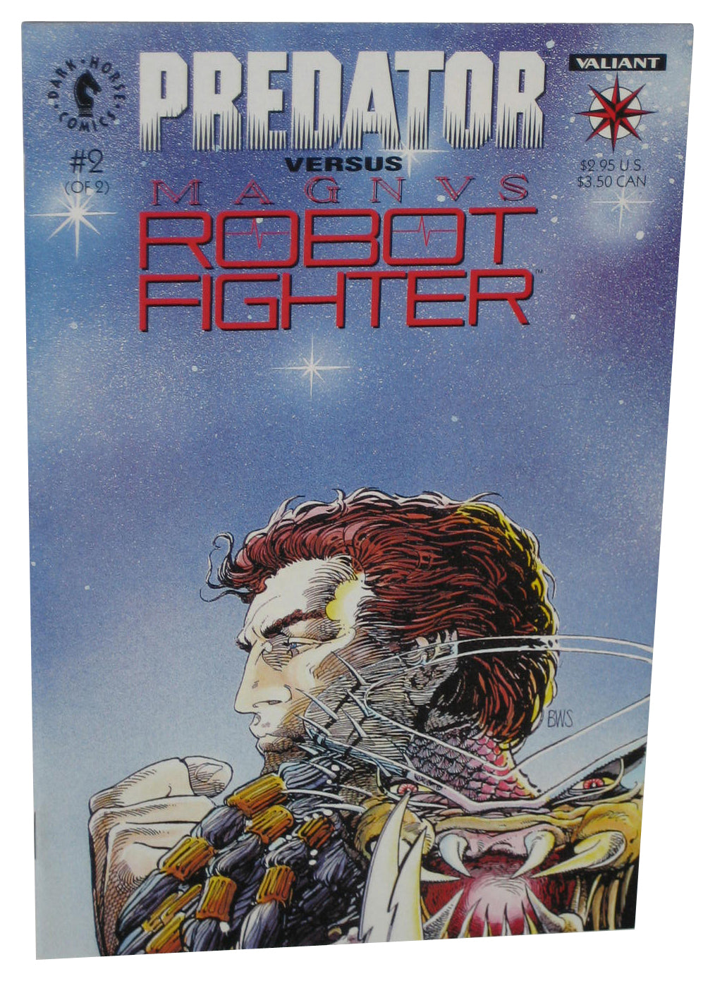 Predator Versus Magnus Robot Fighter (1992) Dark Horse Valiant Comic Book #2
