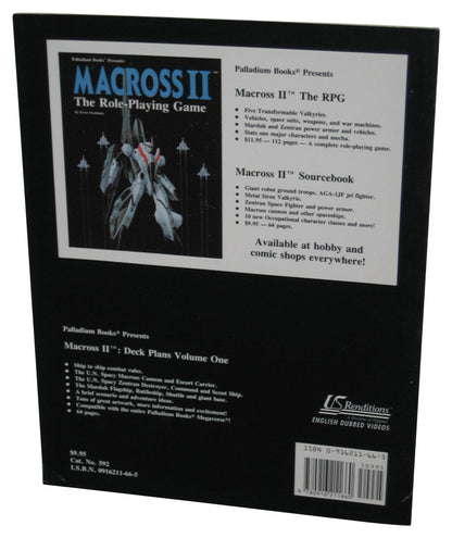 Macross II Spacecraft and Deck Plans Vol. 1 (1994) Palladium Paperback Book