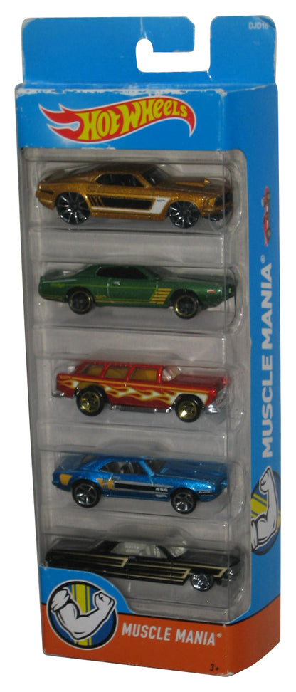Hot Wheels Muscle Mania (2017) Mattel 5-Pack Toy Car Set - (Box Minor Wear)
