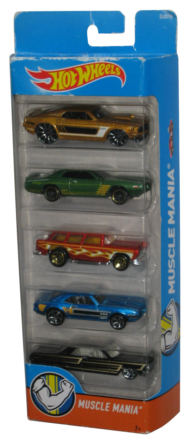 Hot Wheels Muscle Mania (2017) Mattel 5-Pack Toy Car Set - (Box Minor Wear)