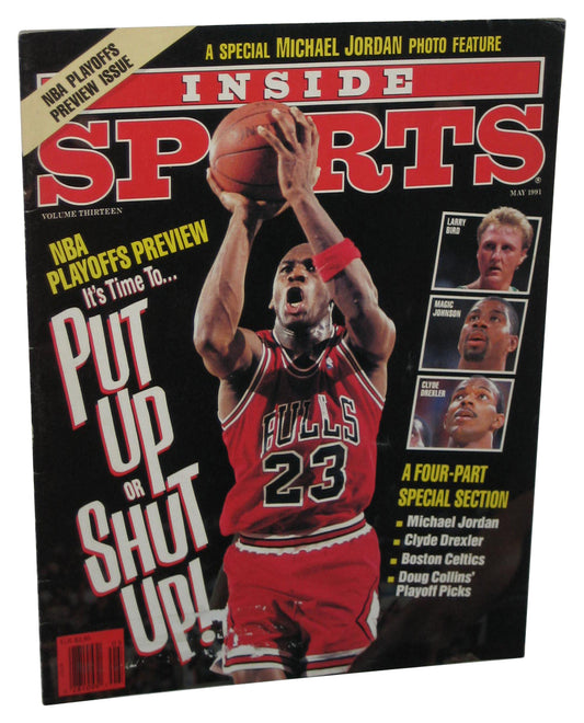 Inside Sports Vol. 13 May 1991 NBA Basketball Magazine Book - (Michael Jordan Cover)