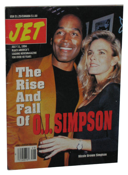 Jet July 11 1994 Magazine Book - (Rose And Fall of O.J. Simpson Cover)