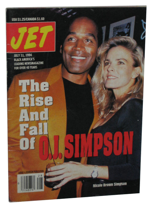 Jet July 11 1994 Magazine Book - (Rose And Fall of O.J. Simpson Cover)