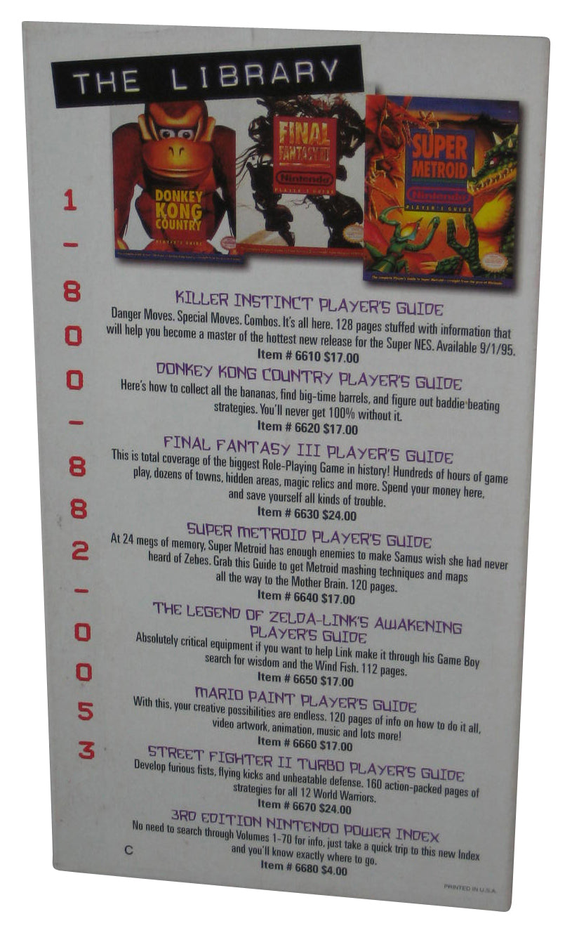 Nintendo Power Club Super Power Supplies Summer 1995 Video Game Catalog Book